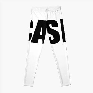 Johnny Cash Logo Stickers Leggings