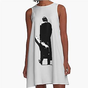 Johnny Cash Silhouette FanArt A-Line Dress