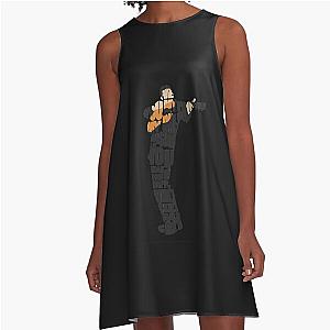 Johnny Cash Typography Art Essential A-Line Dress