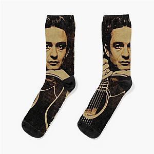 The Man In Black Johnny Cash Socks