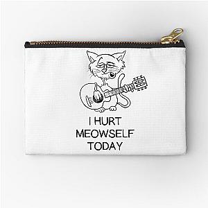 Johnny Cash Cat Parody Zipper Pouch