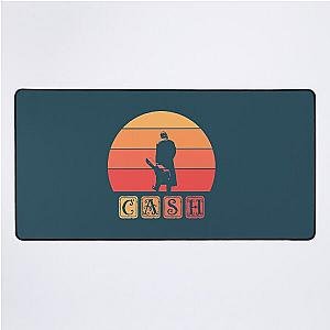 Johnny Cash Retro Art  Desk Mat