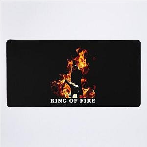 Graphic Johnny Cash Ring Of Fire Gift For Fans Desk Mat