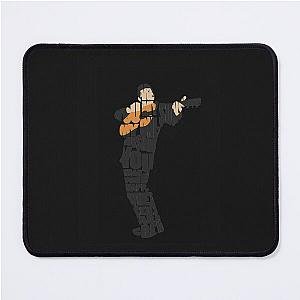 Johnny Cash Typography Art Essential Mouse Pad