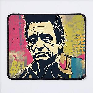 Johnny Cash Inspired Pop  Art Mouse Pad