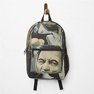 Johnny Cash Middle Finger Watercolor Art Backpack