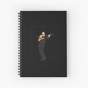 Johnny Cash Typography Art Essential Spiral Notebook