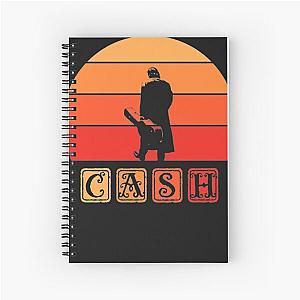 Johnny Cash Art rétro . essentiel Essential Spiral Notebook