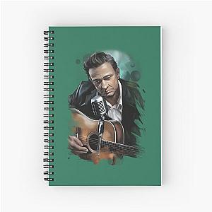 johnny cash melanie d transparent	 Spiral Notebook