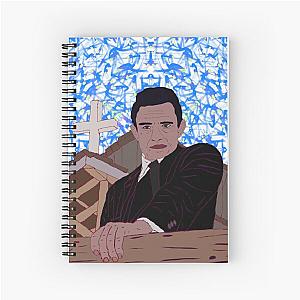 Johnny Cash Cross Spiral Notebook