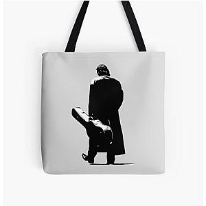 Johnny Cash Silhouette FanArt All Over Print Tote Bag