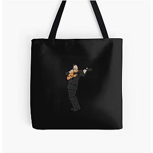 Johnny Cash Typography Art Essential All Over Print Tote Bag