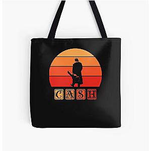 Johnny Cash Art rétro . essentiel Essential All Over Print Tote Bag