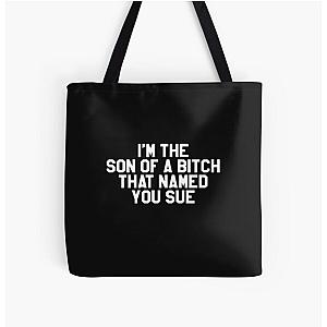 Johnny Cash   A Boy Named Sue All Over Print Tote Bag