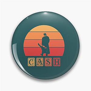 Johnny Cash Retro Art  Pin