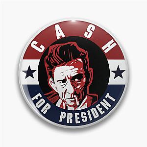 Johnny Cash For President Pin