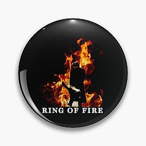 Graphic Johnny Cash Ring Of Fire Gift For Fans Pin