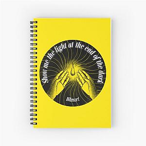 Show me the light at the end of the dark - corn fed yetis bilmuri lyrics metal rock song Spiral Notebook