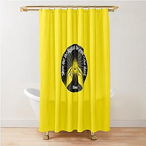 Show me the light at the end of the dark - corn fed yetis bilmuri lyrics metal rock song Shower Curtain