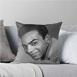 Johnny Mathis Black Throw Pillow