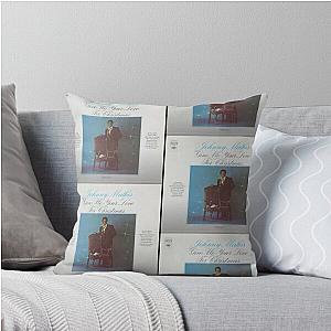 Johnny Mathis Album Give Me Your Love for Christmas Throw Pillow