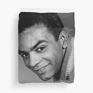Johnny Mathis Black and White Duvet Cover
