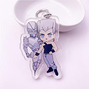 JoJo's Bizarre Adventure Keychains - Jean Pierre Polnareff and Silver Chariot Chibi Keychain