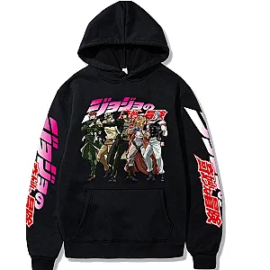 JoJo’s Bizarre Adventure Hoodies – Anime Harajuku JoJo Bizarre Adventure Kujo Jotaro Kakyoin Noriaki Hoodies