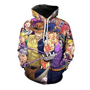 JoJo's Bizarre Adventure Hoodies - Main Characters Hoodie