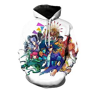JoJo's Bizarre Adventure Hoodies - Stardust Crusaders Joestar Group x Stands Hoodie