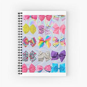 Jojo Siwa bows collage Spiral Notebook