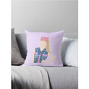 JoJo siwa drawing Throw Pillow