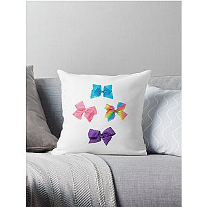 Jojo Siwa bow set Throw Pillow