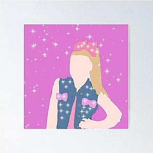 Cute JoJo Siwa drawing with glitter  Poster