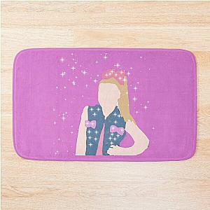 Cute JoJo Siwa drawing with glitter  Bath Mat