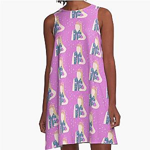 Cute JoJo Siwa drawing with glitter  A-Line Dress