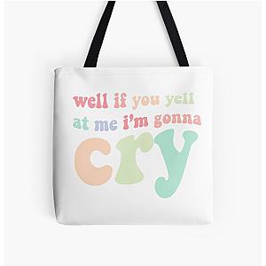 if you yell at me I'm gonna cry jojo siwa tiktok All Over Print Tote Bag