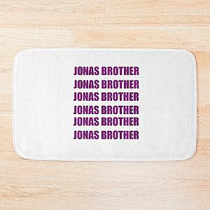 Jonas brothers art text Bath Mat