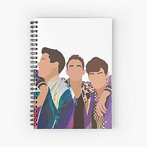 Jonas brothers art Jo bros gift Spiral Notebook