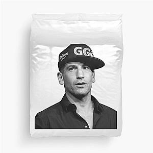 Jon Bernthal in Black and White Poster Art Duvet Cover