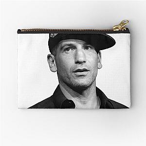 Jon Bernthal in Black and White Poster Art Zipper Pouch