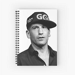 Jon Bernthal in Black and White Poster Art Spiral Notebook