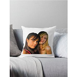 Jordana Brewster and Sara Foster Throw Pillow