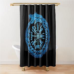 Vegvisir World Serpent Shower Curtain