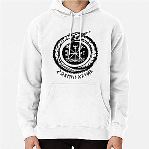 Jormungandr Norse Mythology Runic Pullover Hoodie