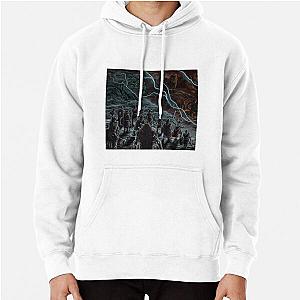 Viking Warriors Facing Fenrir and Jormungand Pullover Hoodie