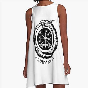 Jormungandr Norse Mythology A-Line Dress
