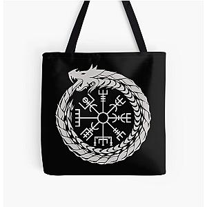 Vegvisir Jormungandr World Serpent Norse Mythology Tote Bag