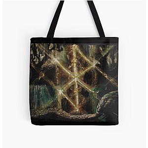 Runes in Yggdrasil with Jormungand Tote Bag