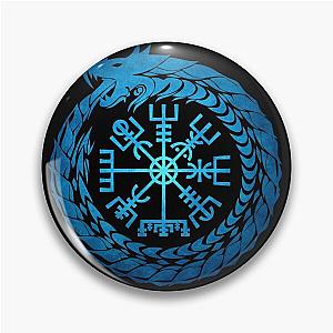 Vegvisir World Serpent Pin